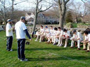 Vintage base ball talk at Tabor Academy, 4.21.2008. Image by Tom Jailett